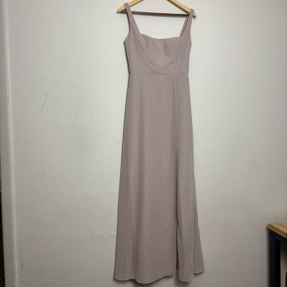 Jenny‎ Yoo Formal Soft Sandy Square Neck Formal Gown